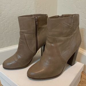 Tan booties